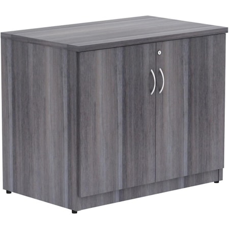 Lorell Essentials 2-Door Storage CabinetCharcoal Gray LLR69564